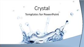  Presentation with splash - Slides consisting of splash water isolated background and a white colored foreground