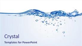  Presentation with air bubbles - Amazing presentation having splash with bubbles of air backdrop and a  colored foreground