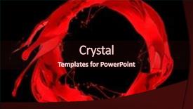  Presentation with circle - Slides featuring splashes circle isolated on black background and a wine colored foreground