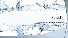  Presentation with stripe - Colorful PPT theme enhanced with splashes isolated on white background backdrop and a sky blue colored foreground