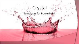  Presentation with splashing - Colorful slide deck enhanced with splashing red wine on white backdrop and a  colored foreground