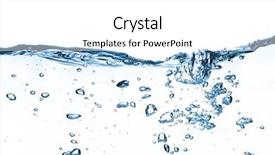  Presentation with splashing - Audience pleasing theme consisting of splashing water with bubbles shot backdrop and a white colored foreground