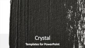  Presentation with paint high - Presentation design having splat - high magnification macro brush stroke background and a dark gray colored foreground