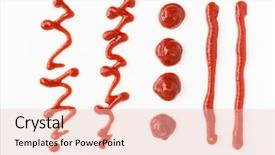  Presentation with tomato ketchup - Amazing theme having splat - ketchup or tomato sauce isolated backdrop and a lemonade colored foreground