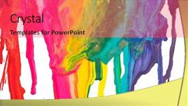  Presentation with paint splatter - Theme enhanced with splatter - paint dripping background and a red colored foreground