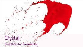  Presentation with paint splatter - Colorful slide deck enhanced with splatter - red paint splash isolated backdrop and a lemonade colored foreground