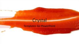  Presentation with tomato ketchup - Amazing presentation design having splatter - tasty ketchup tomato sauce isolated backdrop and a red colored foreground