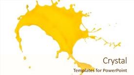  Presentation with paint splatter - Cool new PPT layouts with biotechnology - just like use toxic chemistry backdrop and a light gray colored foreground