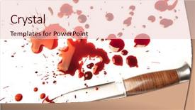  Presentation with blood splatter - Amazing theme having splatter of red blood backdrop and a lemonade colored foreground