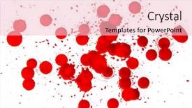  Presentation with blood - Theme enhanced with splattered blood stains on white background and a lemonade colored foreground