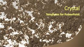  Presentation with drilling mud - Amazing theme having splattered mud background backdrop and a tawny brown colored foreground