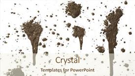  Presentation with pattern - Amazing slides having splattered mud with drip pattern backdrop and a cream colored foreground