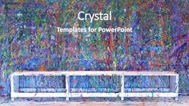  Presentation with wall paint - Audience pleasing slides consisting of splattered wall in an art backdrop and a  colored foreground