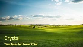  Presentation with green beauty - Audience pleasing theme consisting of splendid-aerial-photography-of-green backdrop and a tawny brown colored foreground