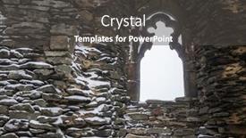  Presentation with castle - Amazing presentation design having splendid-and-mysterious-medival-castle backdrop and a dark gray colored foreground