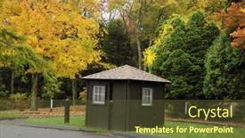  Presentation with new cold room storage - Audience pleasing presentation theme consisting of splendid autumn colors at full peak in new england backdrop and a tawny brown colored foreground