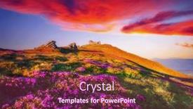  Presentation with ukraine - Presentation theme with splendid-colorful-sunrise-with-fields background and a violet colored foreground