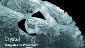  Presentation with eagle - Slide set featuring splendid eagle from ice background and a ocean colored foreground