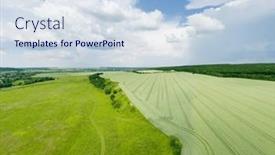  Presentation with agrarian - Theme with splendid-green-field-and-perfect background and a  colored foreground