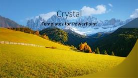  Presentation with santa - Presentation theme consisting of splendid-landscape-in-st-magdalena background and a light blue colored foreground