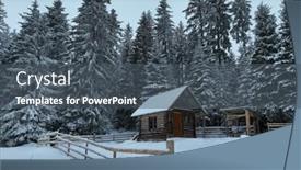  Presentation with snow mountain - 