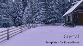  Presentation with mountain snow - 