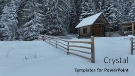  Presentation with mountain snow - 