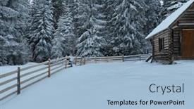  Presentation with mountain snow - 