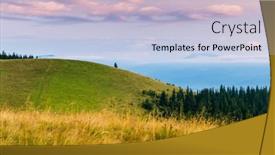  Presentation with inspiring - Presentation design enhanced with splendid-scene-of-rolling-countryside background and a  colored foreground