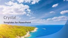  Presentation with lagoon - Slides enhanced with splendid-view-of-the-blue background and a light blue colored foreground