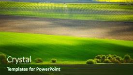  Presentation with czech republic - Slide deck with splendid-view-on-of-sunlit background and a forest green colored foreground