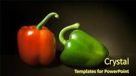  Presentation with green life - Slide set enhanced with splice - image of a red background and a wine colored foreground