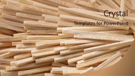  Presentation with shot arrows - Cool new theme with splice - matchsticks shot from above backdrop and a coral colored foreground