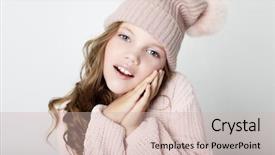  Presentation with childhood - Presentation featuring splice - people childhood and fashion concept background and a soft green colored foreground