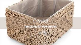 Presentation with wicker - Theme having splice - wicker basket for home things background and a  colored foreground
