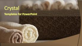  Presentation with wicker - Cool new presentation theme with splice - wicker basket with towels inside backdrop and a tawny brown colored foreground
