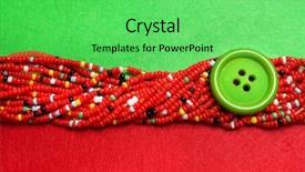  Presentation with water beads - Presentation consisting of spline - fashionable beads and buttons background and a seafoam green colored foreground