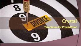  Presentation with divorce - Colorful theme enhanced with split arrows - divorce backdrop and a tawny brown colored foreground
