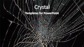  Presentation with repair - Cool new PPT theme with laptop repair - split broken lcd screen display backdrop and a dark gray colored foreground