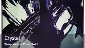  Presentation with transparen virtural screen - Theme consisting of split broken lcd screen display background and a wine colored foreground