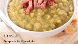  Presentation with bacon - Cool new PPT layouts with split-pea-and-bacon backdrop and a coral colored foreground