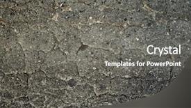  Presentation with asphalt - Slide deck enhanced with road split - old asphalt texture background and a gray colored foreground