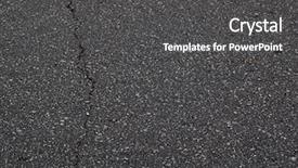 Presentation with black road - Audience pleasing theme consisting of road split - old black asphalt texture backdrop and a dark gray colored foreground
