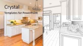  Presentation with photo - Slide deck having drawing and photo of beautiful background and a soft green colored foreground