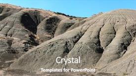  Presentation with erosion - Audience pleasing slides consisting of split slide - desert formation of mud deeply backdrop and a  colored foreground