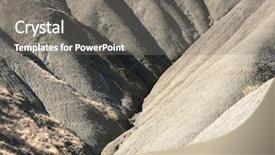  Presentation with erosion - Audience pleasing PPT theme consisting of split slide - desert formation of mud deeply backdrop and a gray colored foreground