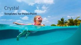  Presentation with swimming pool - Cool new presentation theme with arab businessman working in the office doing paperwork with a pi backdrop and a light gray colored foreground