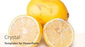  Presentation with lemons - Beautiful PPT layouts featuring spoiled-lemons-isolated-on-white backdrop and a blonde colored foreground
