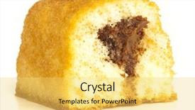  Presentation with white chocolate - Theme enhanced with cake mixing - chocolate bread isolated background and a yellow colored foreground