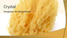 Presentation with natural gas power generation - Theme featuring sponge natural background and a yellow colored foreground